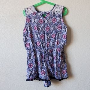 Girls XL Blue Romper